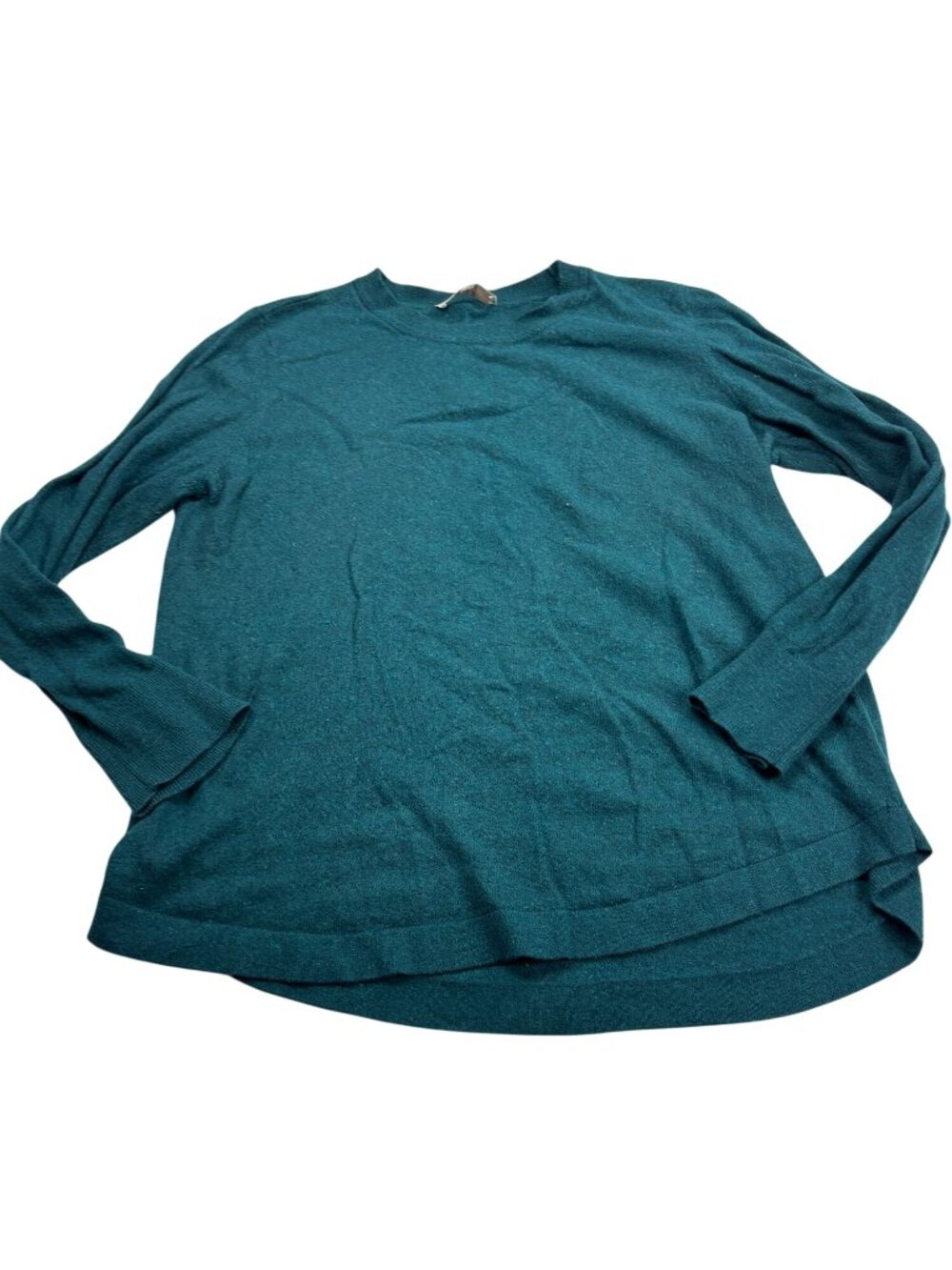 Loft Womens Pullover Sweater Size XL Blue Green Long Sleeve Crewneck